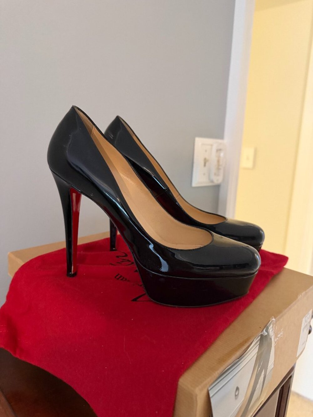 Christian Louboutin Bianca Platform Patent Pump